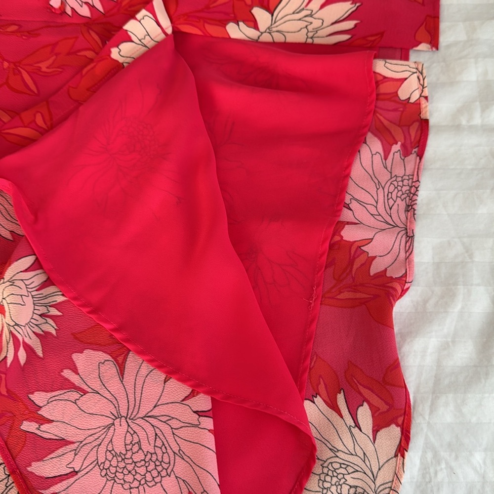 🌺Talbots Plus pink floral midi dress. Size 16W. - Picture 10 of 11